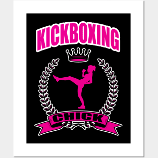 Kickboxing chick Posters and Art